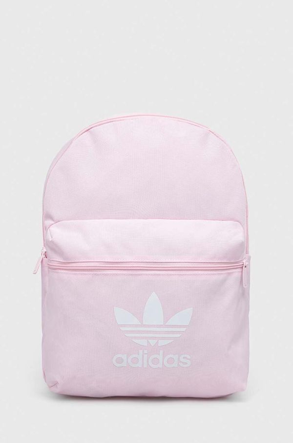adidas Originals Ruksak adidas Originals boja: ružičasta, veliki, s tiskom