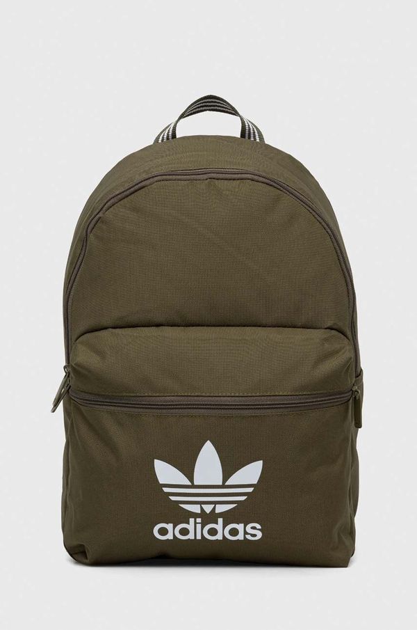 adidas Originals Ruksak adidas Originals boja: zelena, veliki, s tiskom