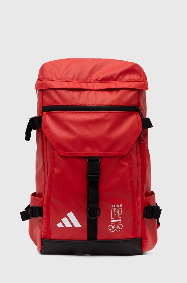 adidas Performance Ruksak adidas Performance Olympic boja: crvena, veliki, bez uzorka, JF1018