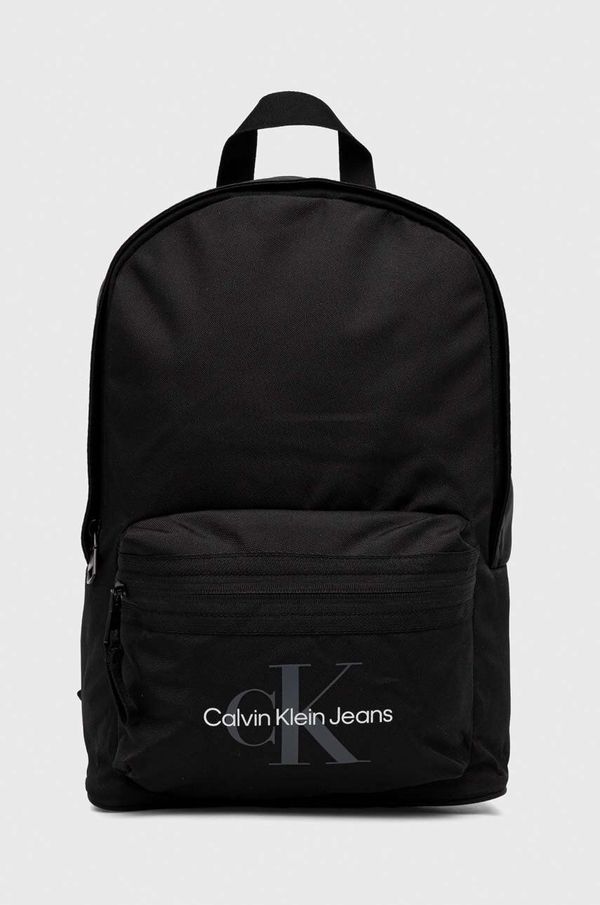 Calvin Klein Jeans Ruksak Calvin Klein Jeans za muškarce, boja: crna, veliki, s tiskom