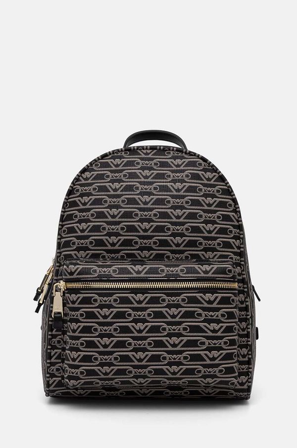 Emporio Armani Ruksak Emporio Armani za žene, boja: crna, mali, s uzorkom, EW000372 AF11951