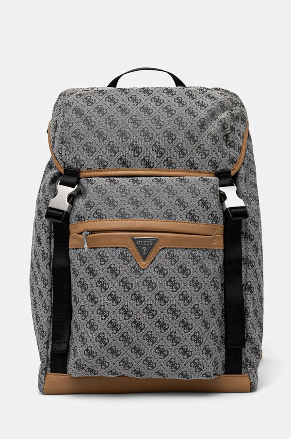 Guess Ruksak Guess ROMA za muškarce, boja: siva, veliki, s uzorkom, HMVZLJ P4190