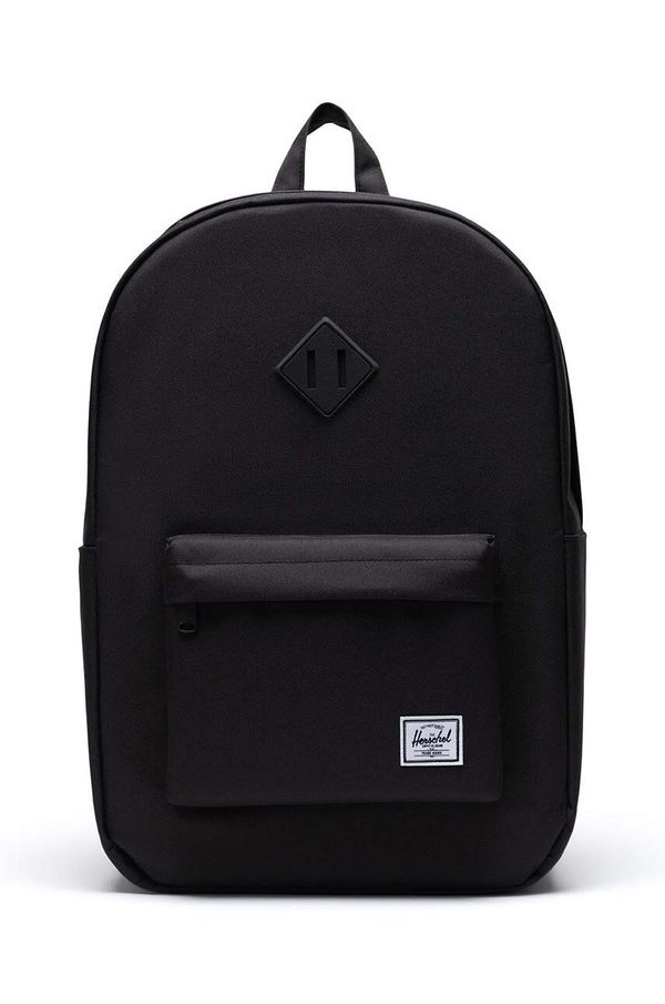Herschel Ruksak Herschel Heritage boja: crna, veliki, bez uzorka, 10968-04938-OS