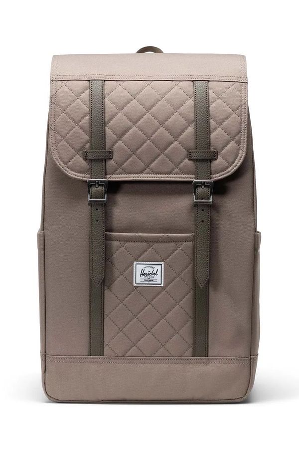 Herschel Ruksak Herschel Retreat Backpack boja: bež, veliki, bez uzorka, 11397-06500-OS