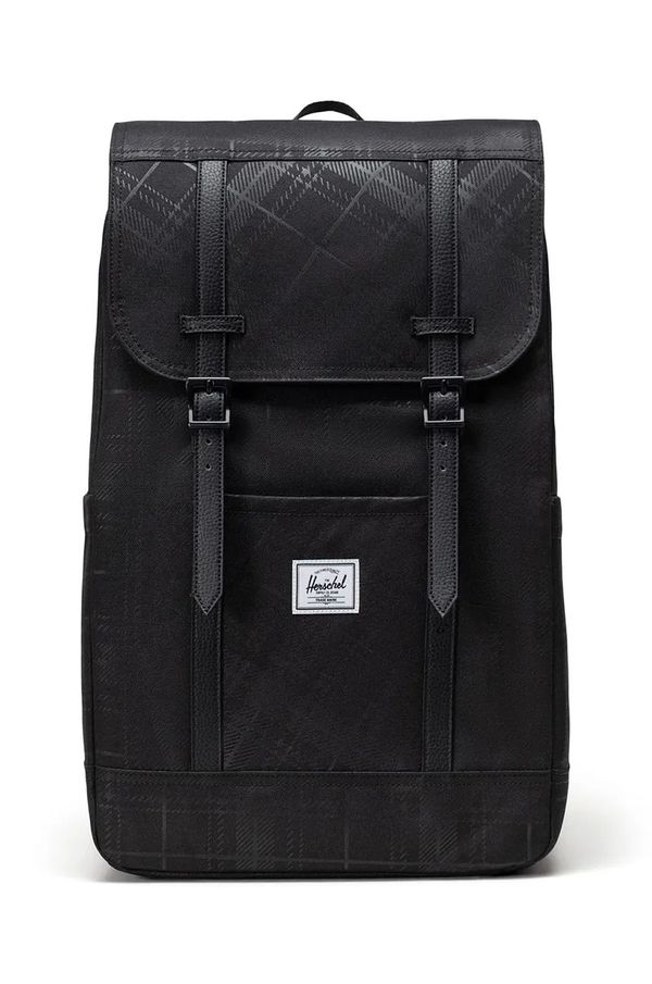 Herschel Ruksak Herschel Retreat Backpack boja: crna, veliki, bez uzorka, 11397-06495-OS