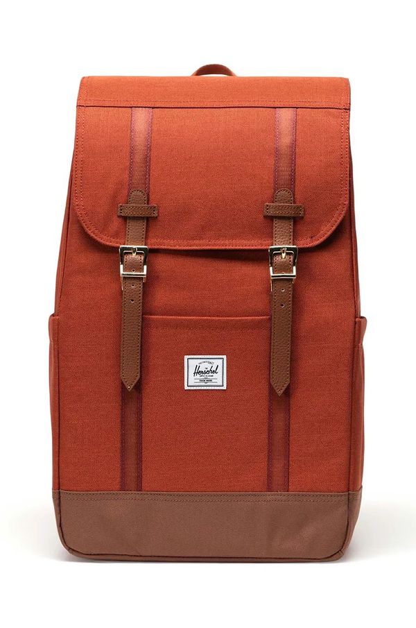 Herschel Ruksak Herschel Retreat Backpack boja: narančasta, veliki, bez uzorka, 11397-06507-OS
