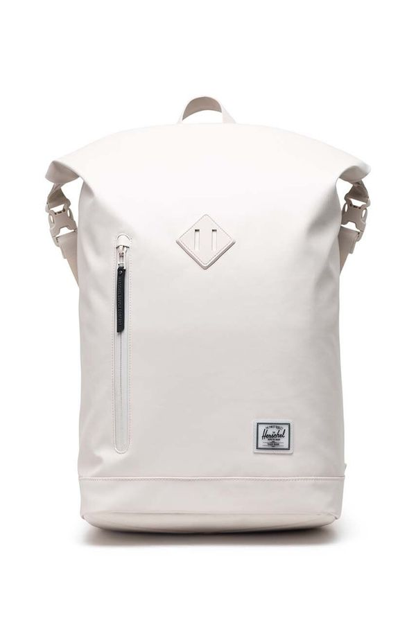 Herschel Ruksak Herschel Roll Top Backpack boja: bež, veliki, bez uzorka