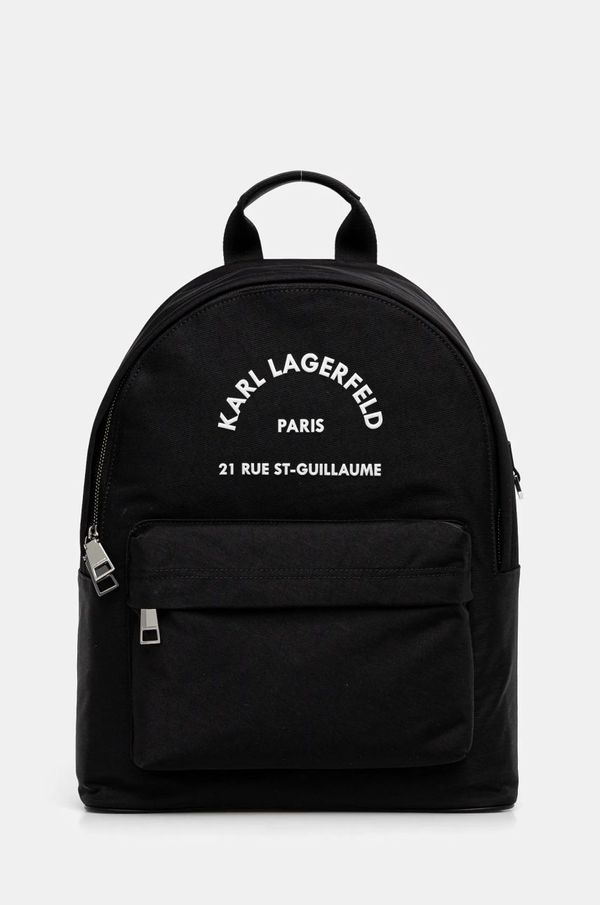 Karl Lagerfeld Ruksak Karl Lagerfeld K/RSG boja: crna, veliki, s aplikacijom, A1M30099