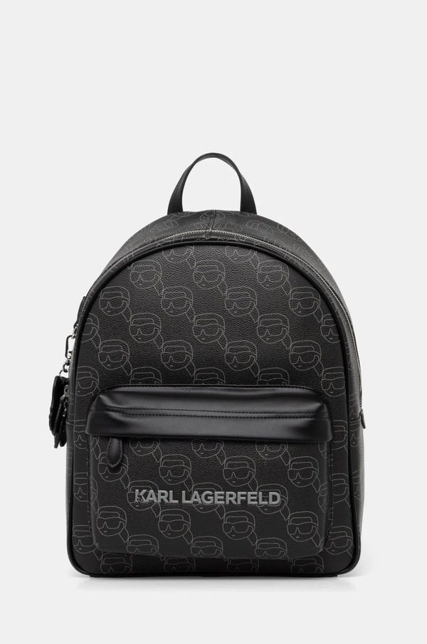 Karl Lagerfeld Ruksak Karl Lagerfeld za žene, boja: crna, veliki, s uzorkom, A1W30133