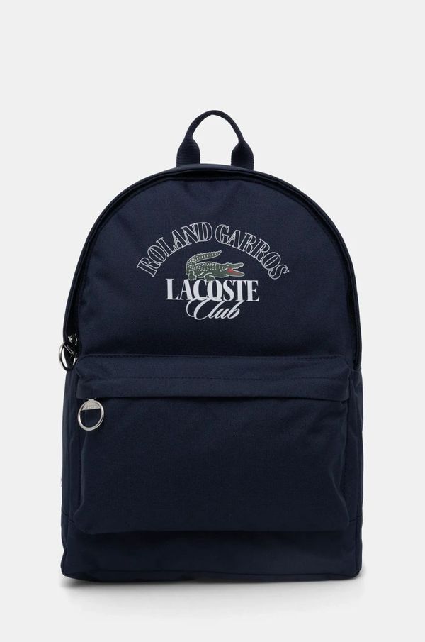 Lacoste Ruksak Lacoste boja: tamno plava, veliki, s tiskom, NH4628RG