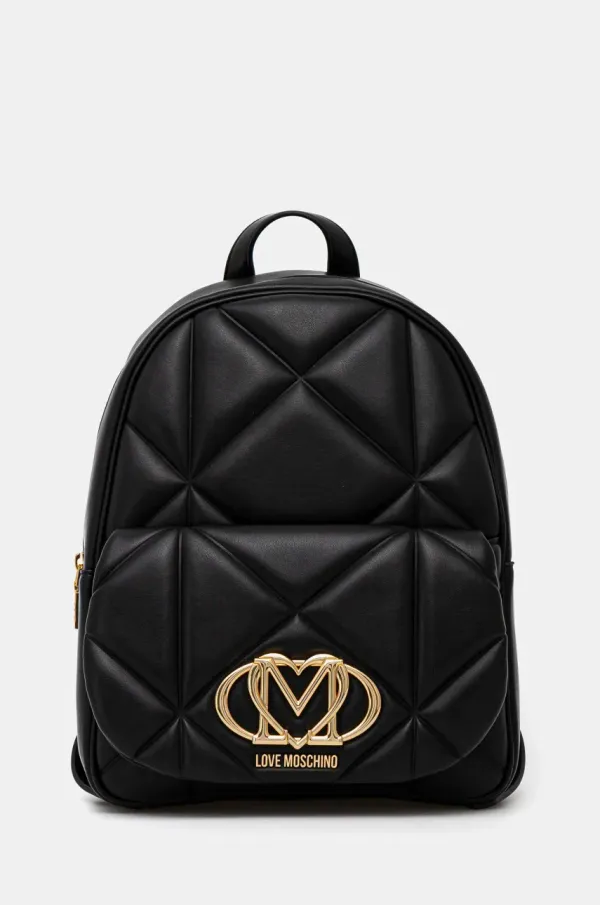 Love Moschino Ruksak Love Moschino za žene, boja: crna, mali, bez uzorka, JC4037PP1