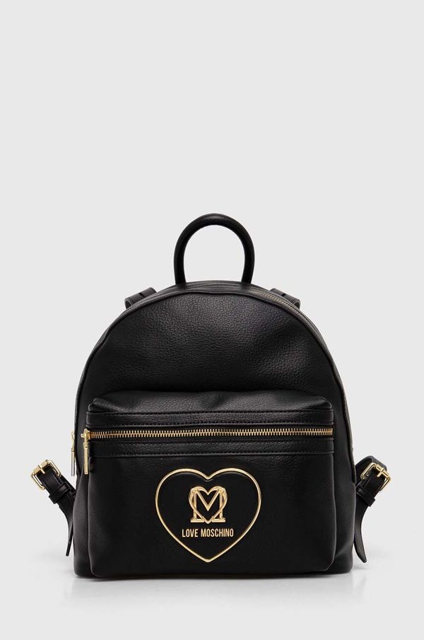 Love Moschino Ruksak Love Moschino za žene, boja: crna, mali, bez uzorka, JC4123PP1LLB0000