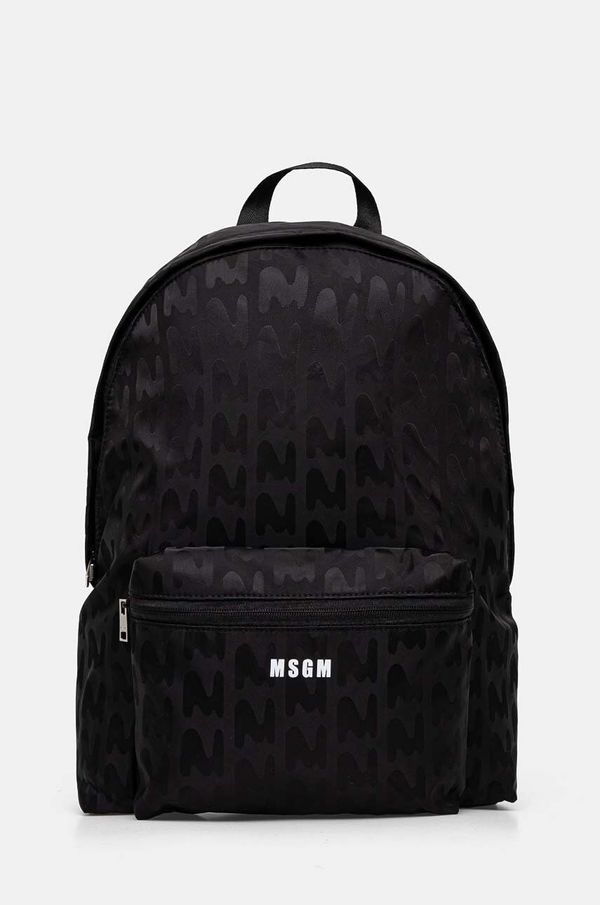 MSGM Ruksak MSGM za muškarce, boja: crna, veliki, s uzorkom, 3740MZ38.640
