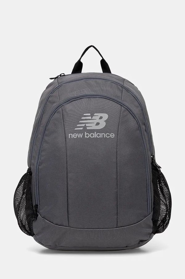 New Balance Ruksak New Balance boja: siva, veliki, bez uzorka, LAB23181GT