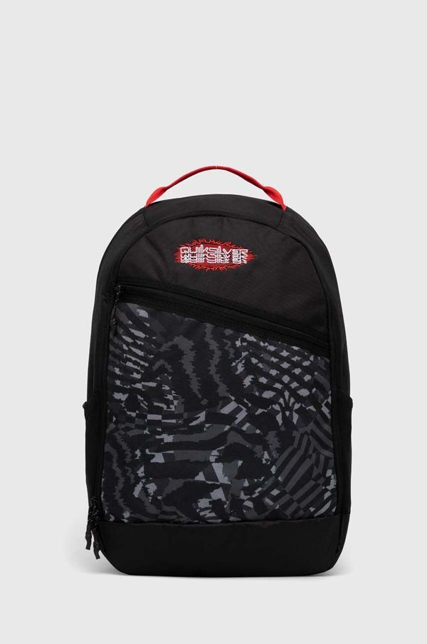 Quiksilver Ruksak Quiksilver za muškarce, boja: crna, veliki, s uzorkom