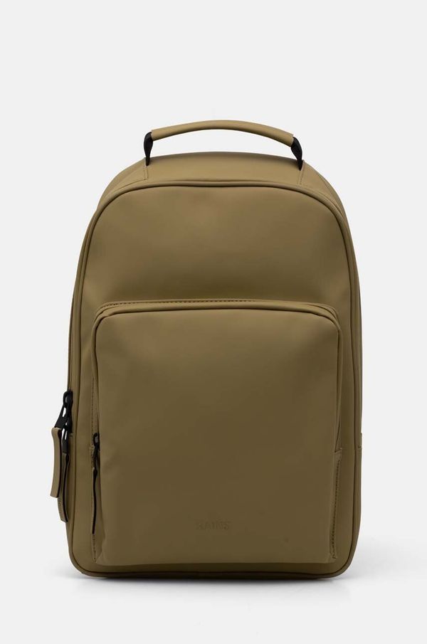 Rains Ruksak Rains Book Daypack W3 boja: zelena, veliki, bez uzorka, 13260-44