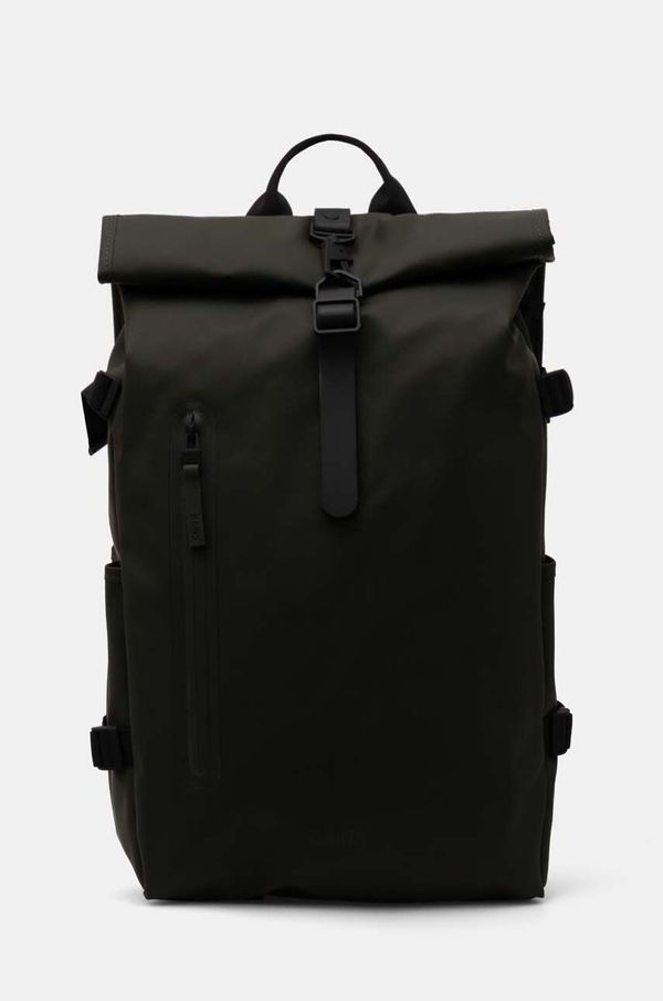 Rains Ruksak Rains Rolltop Rucksack Large W3 boja: zelena, veliki, bez uzorka, 14590-03