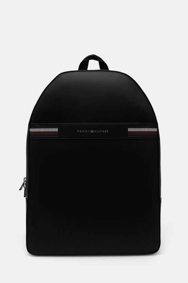 Tommy Hilfiger Ruksak Tommy Hilfiger za muškarce, boja: crna, veliki, s aplikacijom, AM0AM12725