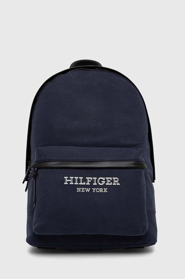 Tommy Hilfiger Ruksak Tommy Hilfiger za muškarce, boja: tamno plava, veliki, s aplikacijom