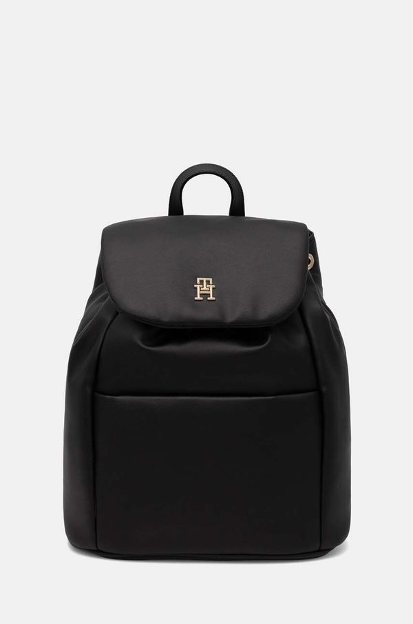 Tommy Hilfiger Ruksak Tommy Hilfiger za žene, boja: crna, mali, bez uzorka, AW0AW16472