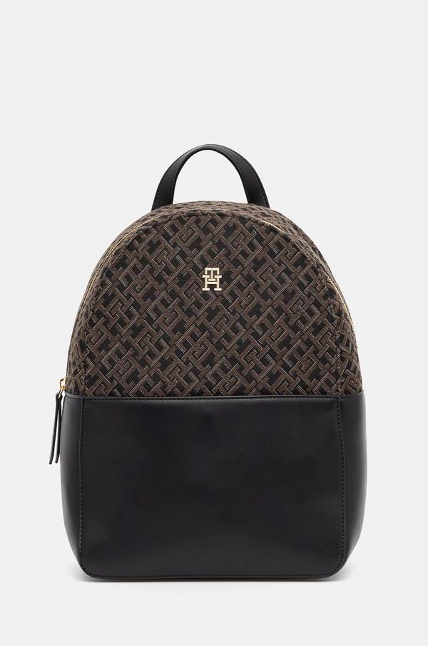 Tommy Hilfiger Ruksak Tommy Hilfiger za žene, boja: crna, veliki, s uzorkom, AW0AW17074