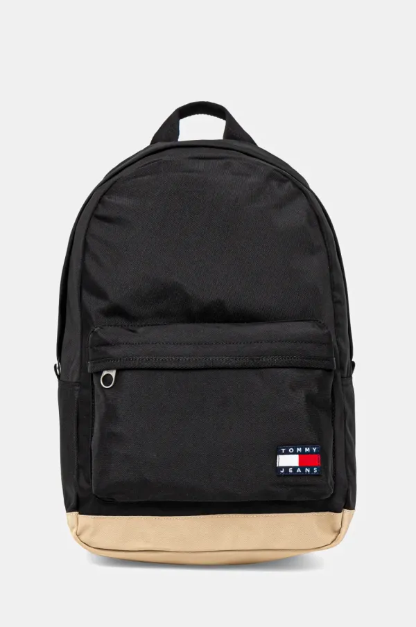 Tommy Jeans Ruksak Tommy Jeans za muškarce, boja: crna, veliki, s uzorkom, AM0AM13356
