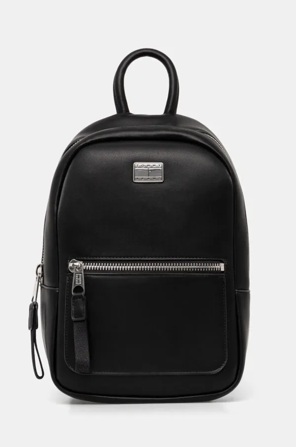Tommy Jeans Ruksak Tommy Jeans za žene, boja: crna, mali, bez uzorka, AW0AW17285