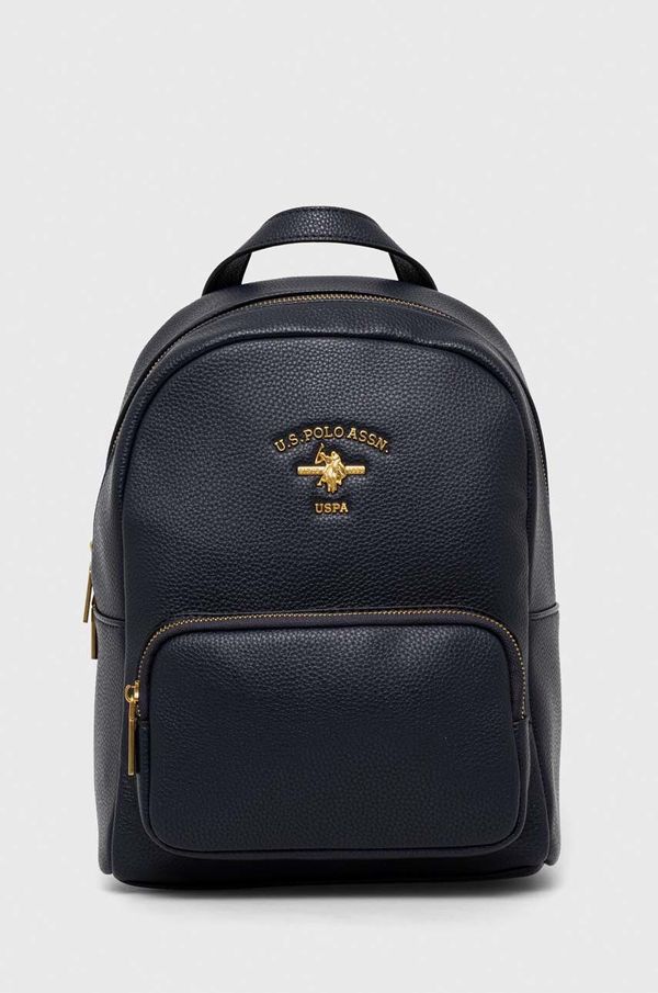 U.S. Polo Assn. Ruksak U.S. Polo Assn. za žene, boja: tamno plava, mali, bez uzorka