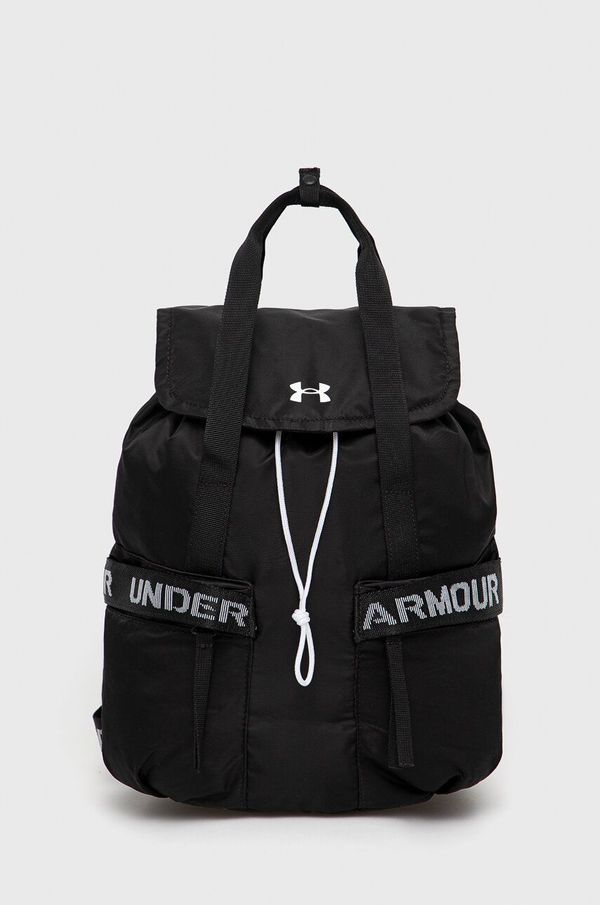 Under Armour Ruksak Under Armour za žene, boja: crna, mali, glatki model
