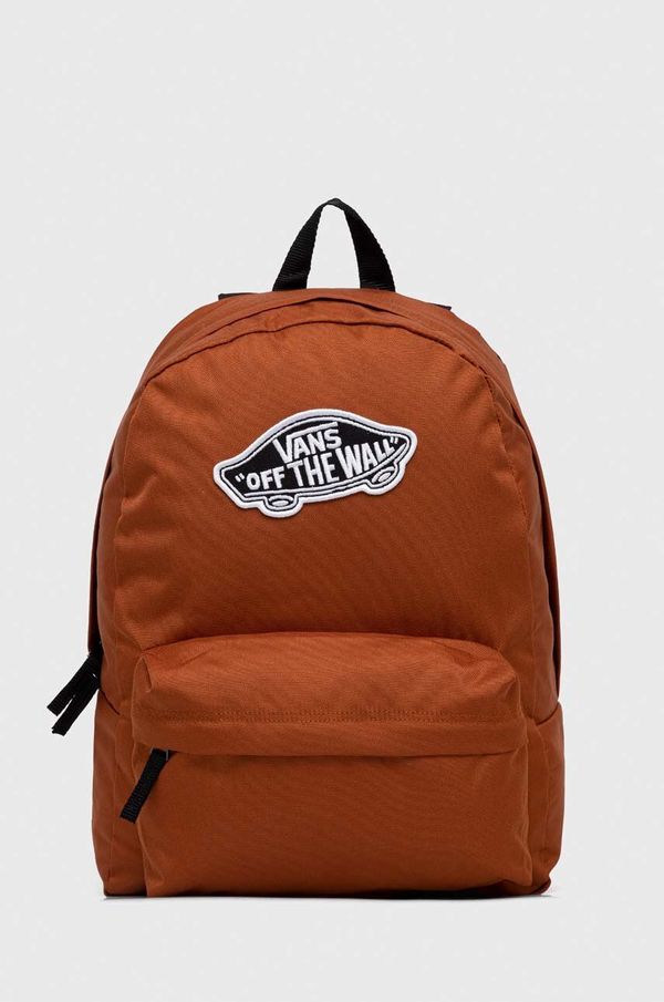 Vans Ruksak Vans boja: smeđa, veliki, s aplikacijom