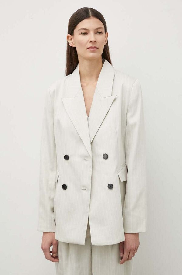 Bruuns Bazaar Sako Bruuns Bazaar PinBBTonya blazer boja: siva, dvoredno zakopčavanje, s uzorkom, BBW3833