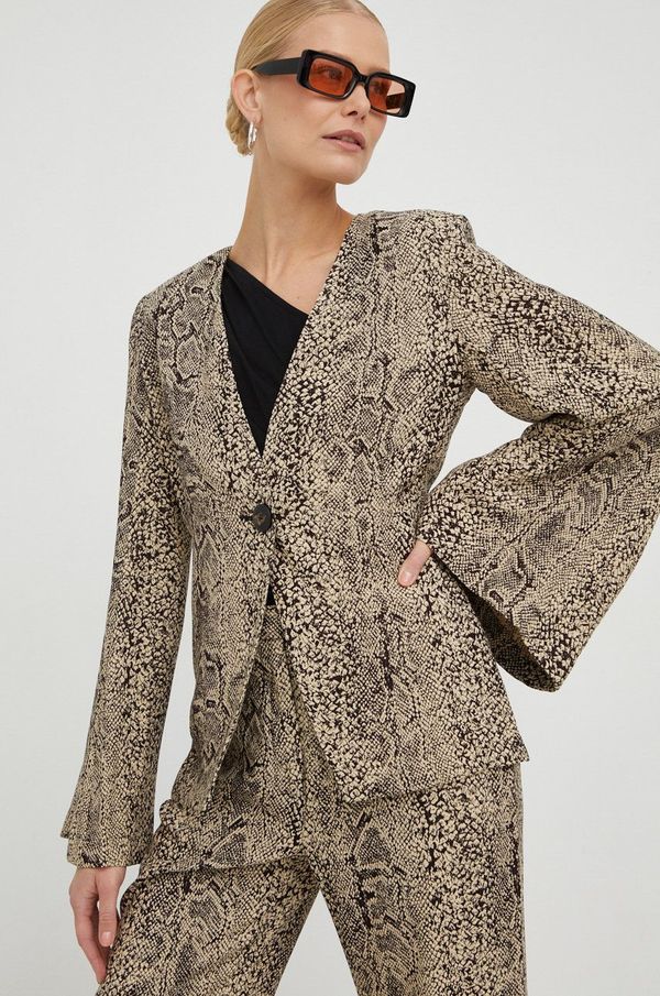By Malene Birger Sako By Malene Birger boja: smeđa, jednoredno zakopčavanje, s uzorkom