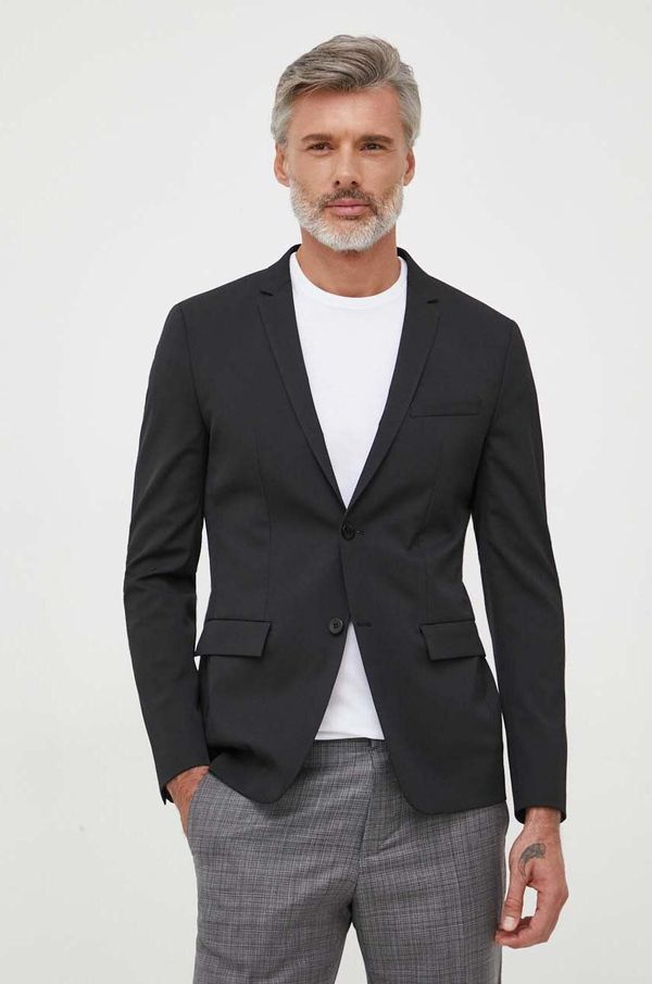 Calvin Klein Sako s primjesom vune Calvin Klein boja: crna