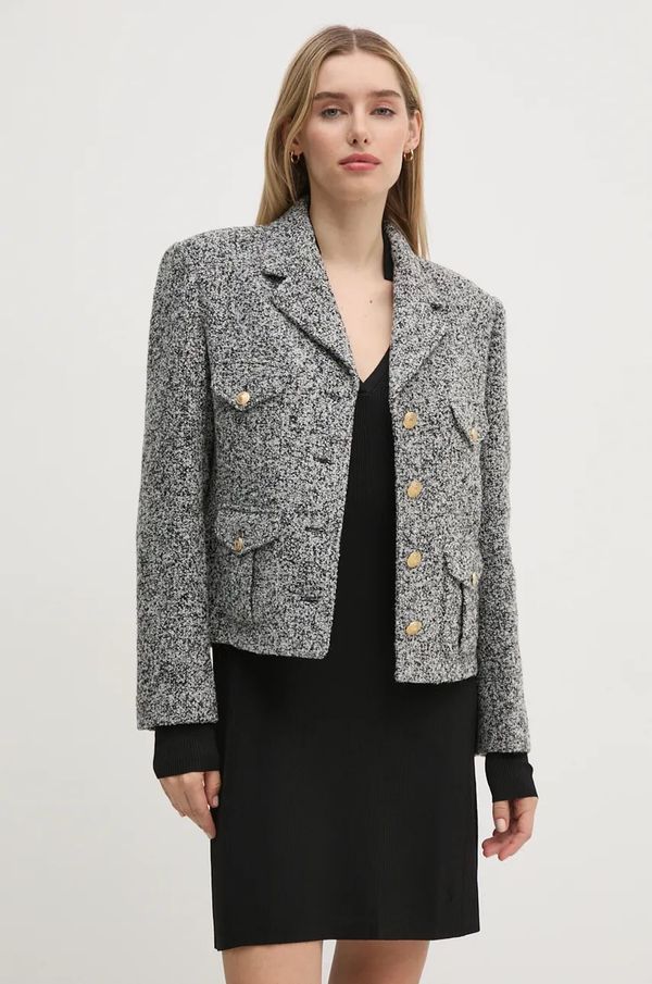 Tommy Hilfiger Sako s primjesom vune Tommy Hilfiger boja: siva, jednoredno zakopčavanje, s uzorkom, WW0WW43001