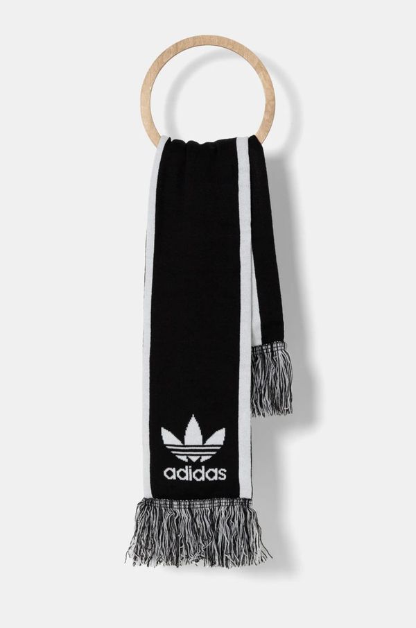 adidas Originals Šal adidas Originals boja: crna, s uzorkom, IY4105