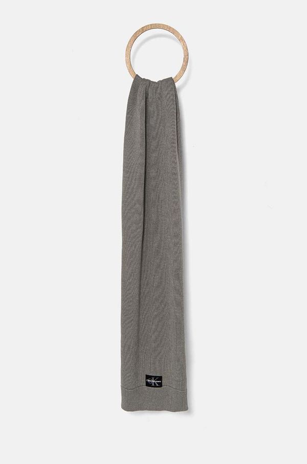 Calvin Klein Jeans Šal Calvin Klein Jeans za muškarce, boja: siva, s aplikacijom, K50K512457