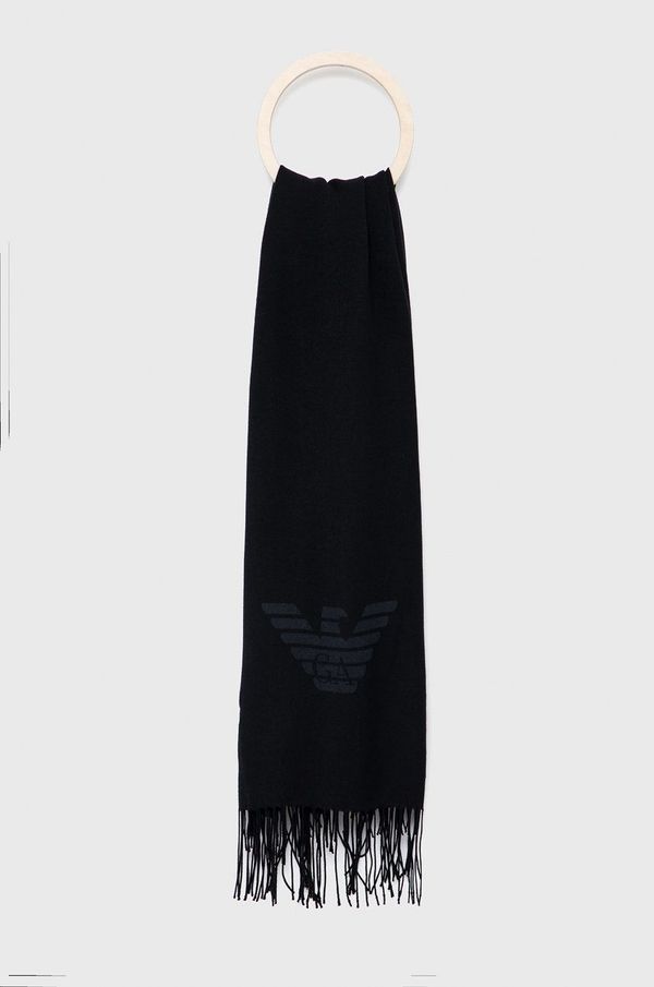 Emporio Armani Šal Emporio Armani za muškarce, boja: crna
