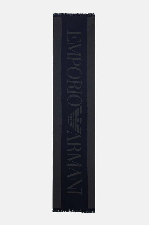 Emporio Armani Šal Emporio Armani za muškarce, boja: tamno plava, bez uzorka