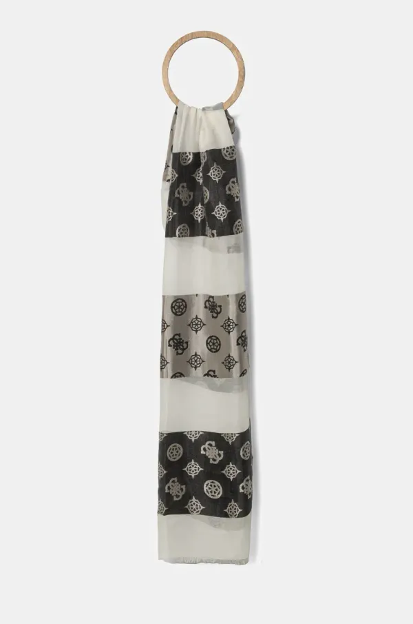 Guess Šal Guess CRESIDIA za žene, boja: crna, s uzorkom, AW5316 POL03