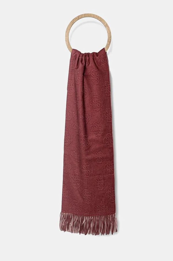 Guess Šal Guess za žene, boja: bordo, s uzorkom, AW5218 POL03
