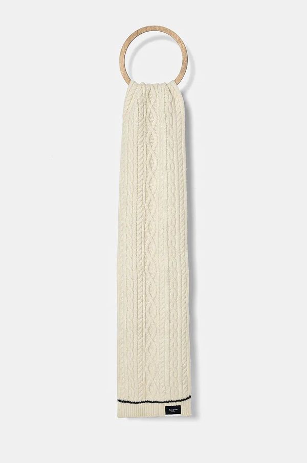 Pepe Jeans Šal Pepe Jeans WANDA SCARF za žene, boja: bež, melanž, PL060199