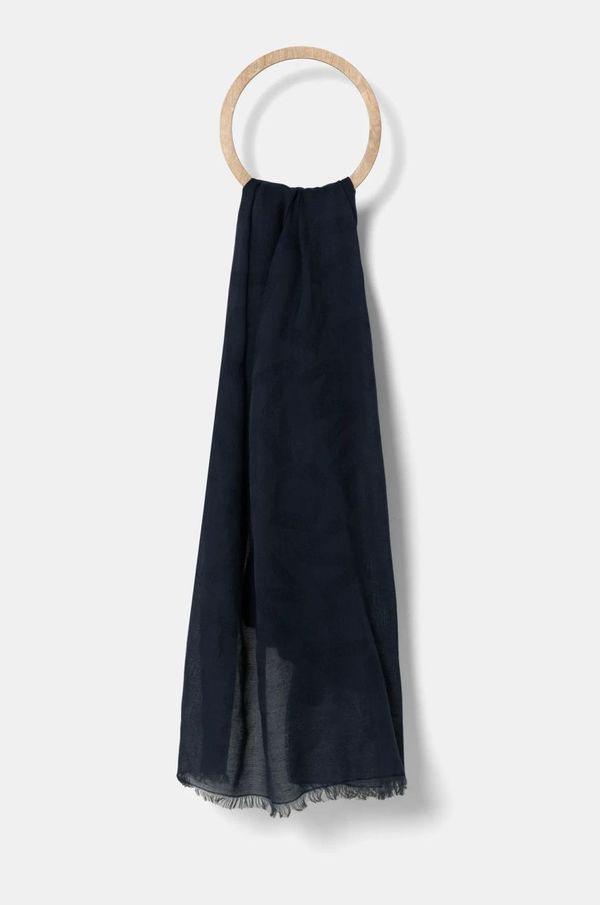 Weekend Max Mara Šal s primjesom kašmira Weekend Max Mara boja: tamno plava, bez uzorka, 2515541074600