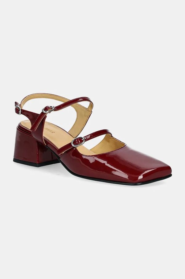 Alohas Salonke Alohas Withnee boja: bordo, s debelom potpeticom, s otvorenom petom, S100721-03