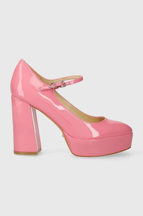 Guess Salonke Guess PREMO boja: ružičasta, s debelom potpeticom, FLPPRE PAT08