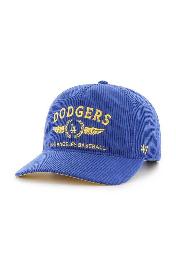 47 brand Samtana kapa sa šiltom 47 brand MLB Los Angeles Dodgers s aplikacijom, B-SKYLC12EWP-RY
