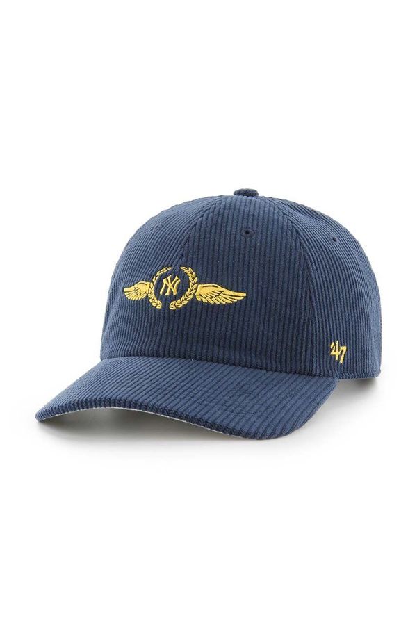 47 brand Samtana kapa sa šiltom 47 brand MLB New York Yankees boja: tamno plava, s aplikacijom, B-SKYMF17EWS-NY
