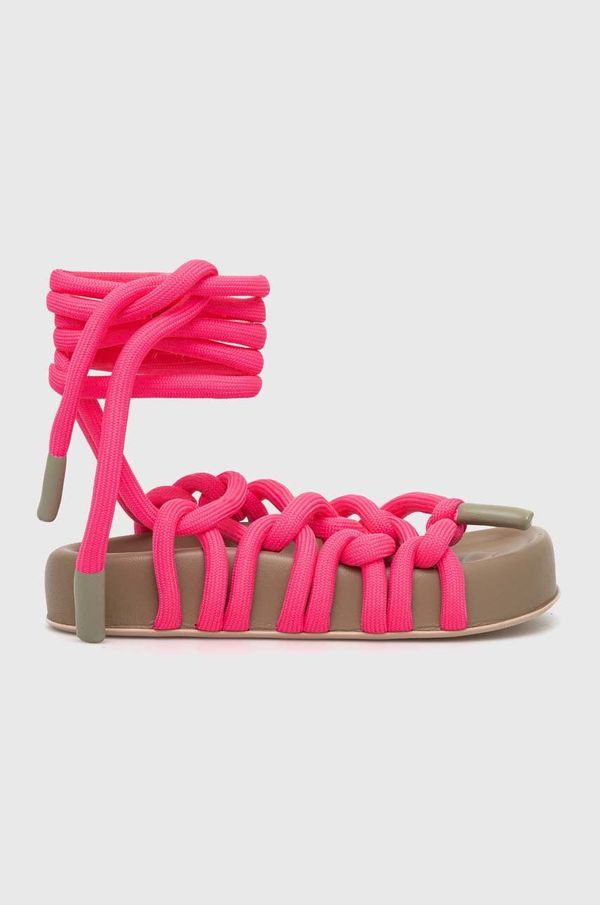AGL Sandale AGL Jane Laces za žene, boja: ružičasta, s platformom, D685010PGKE762G299