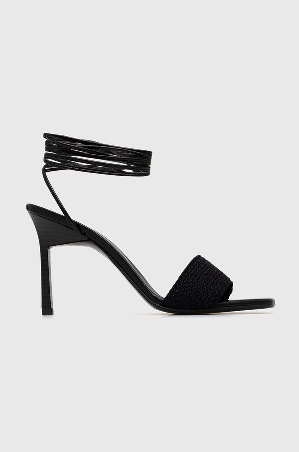 Calvin Klein Sandale Calvin Klein GEO STIL GLADI SANDAL 90HH boja: crna, HW0HW01467