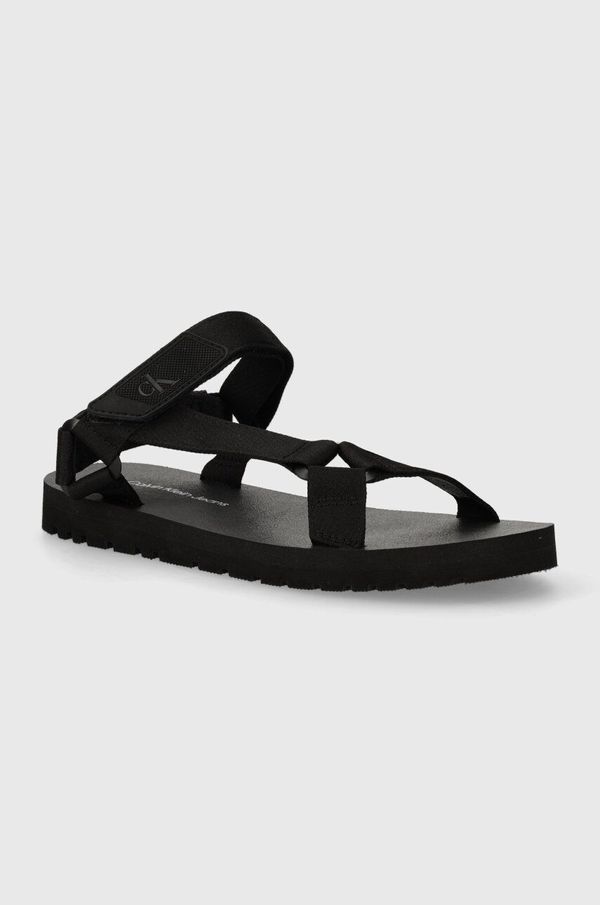Calvin Klein Jeans Sandale Calvin Klein Jeans SANDAL VELCRO RP IN BTW za muškarce, boja: crna, YM0YM00944