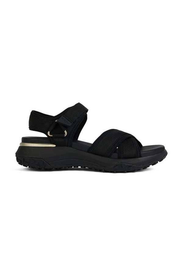Geox Sandale Geox D SORAPIS + GRIP za žene, boja: crna, s platformom, D45TBA 01511 C9999